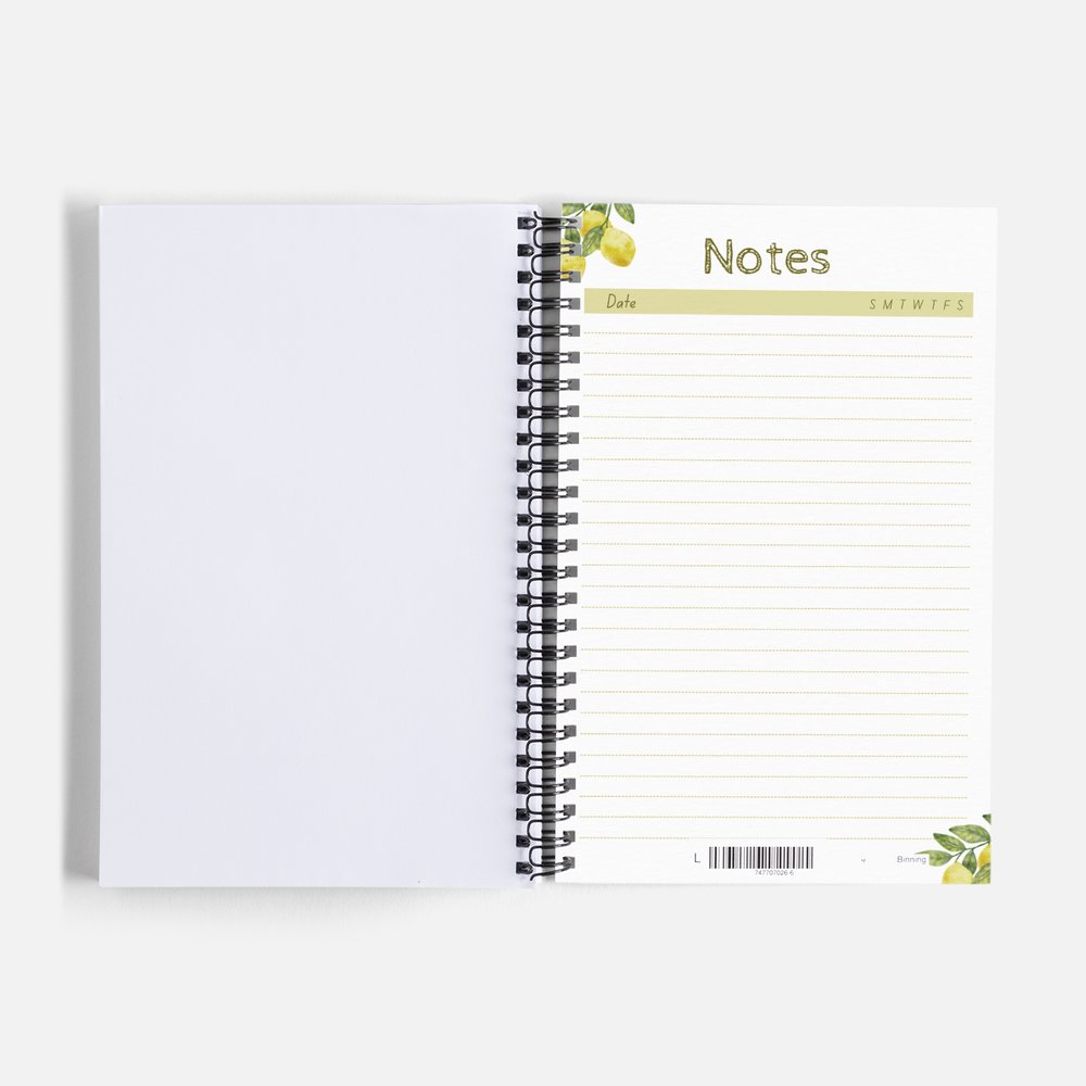 Pastel Pink Plaid Spiral Bound Notebook