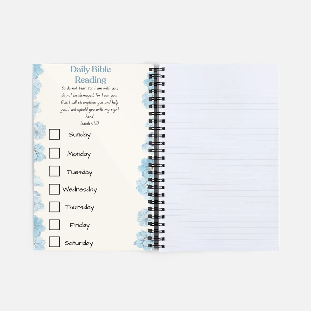 Green Plaid Spiral Bound Notebook A5